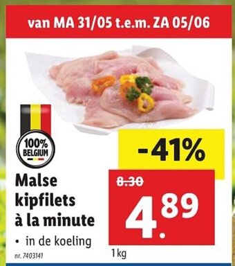 Lidl Malse kipfilets à la minute aanbieding