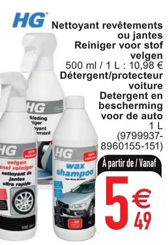 Cora HG Nettoyant revetements ou jantes Reiniger voor stof velgen aanbieding
