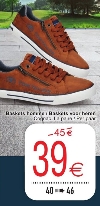 Cora Baskets homme/Baskets voor heren aanbieding