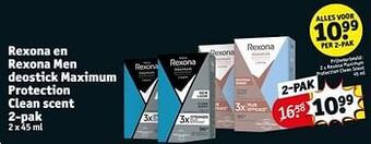 Kruidvat Rexona maximum protection clean scent aanbieding