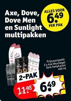 Kruidvat Axe douchegel dark temptation aanbieding