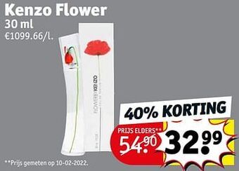Kruidvat Kenzo flower aanbieding