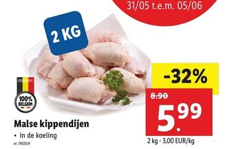 Lidl Malse kippendijen aanbieding