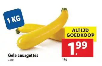 Gele courgettes