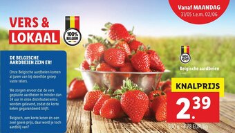 Lidl Belgische aardbeien aanbieding