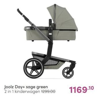 Baby & Tiener Joolz day+ sage green 2 in 1 kinderwagen aanbieding
