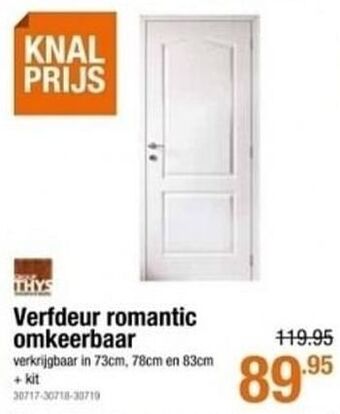 Cevo Verfdeur romantic omkeerbaar aanbieding