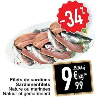 Cora Filets de sardines sardienenfilets aanbieding