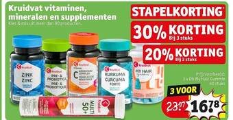 Kruidvat Kruidvat Vitaminen, Mineralen En Supplementen aanbieding
