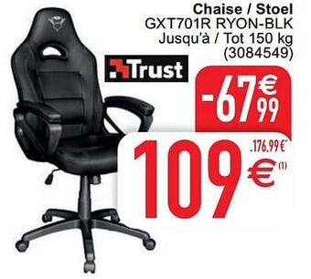 Cora Chaise - stoel gxt701r ryon-blk aanbieding