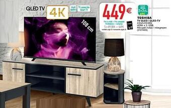 Cora Toshiba tv qled - qled-tv 43qa4163dg aanbieding