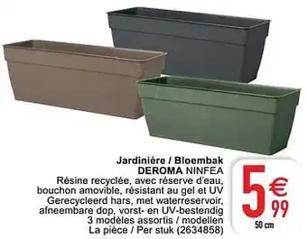 Jardinière - bloembak deroma ninfea