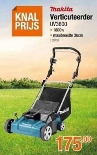Cevo Makita verticuteerder uv3600 aanbieding