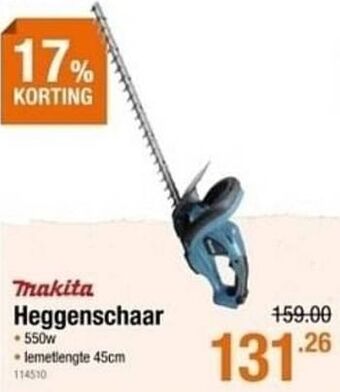 Cevo Makita heggenschaar aanbieding