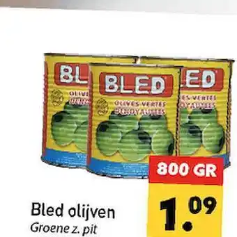 Tanger Markt Bled olijven 800gram aanbieding