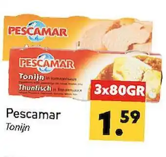 Tanger Markt Pescamar tonijn 80gram aanbieding