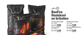 Sligro Bonfire houtskool en briketten 10 kilo aanbieding