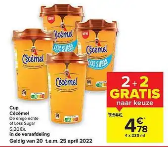 Carrefour Market Cup Cécémel aanbieding