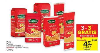 Carrefour Market Pasta Panzani aanbieding