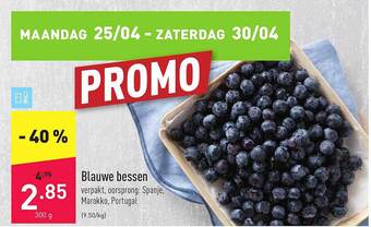 ALDI Blauwe Bessen aanbieding