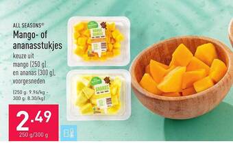 ALDI Mango Of Ananasstukjes aanbieding