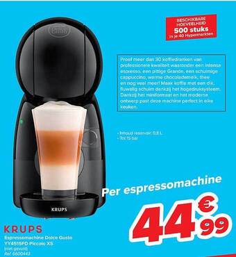 Carrefour Krups Espressomachine Dolce Gusto aanbieding