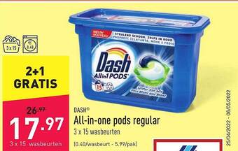 ALDI All In One Pods Regular aanbieding