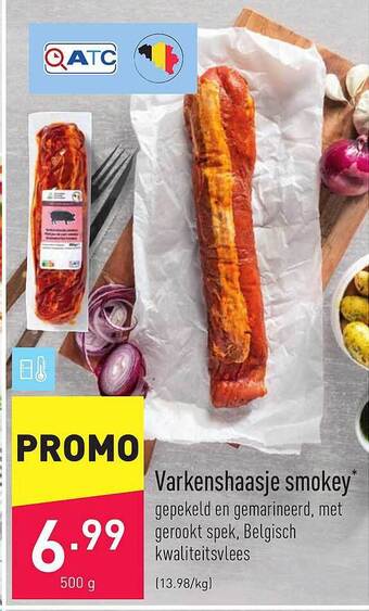 ALDI Varkenshaasje Smokey aanbieding