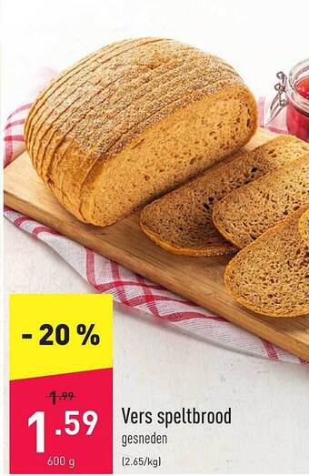 ALDI Vers Speltbrood aanbieding