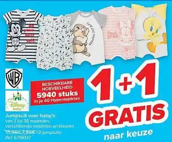 Carrefour Jumpsuit Voor Babys aanbieding