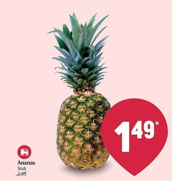 Delhaize Ananas aanbieding