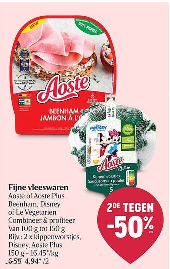Delhaize Fijne Vleeswaren aanbieding