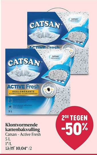 Delhaize Klontvormende Kattenbakvulling aanbieding