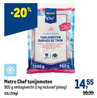 Makro Metro chef tonijnmoten aanbieding