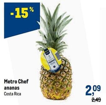 Makro Metro chef ananas aanbieding