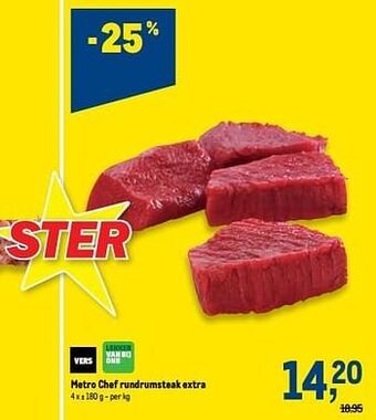 Makro Metro chef rundrumsteak extra aanbieding