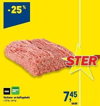 Makro Varkens- en kalfsgehakt aanbieding