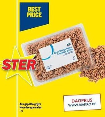 Makro Aro gepelde grijze noordzeegarnalen aanbieding