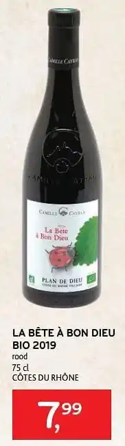 Alvo La bête à bon dieu bio 2019 rood aanbieding