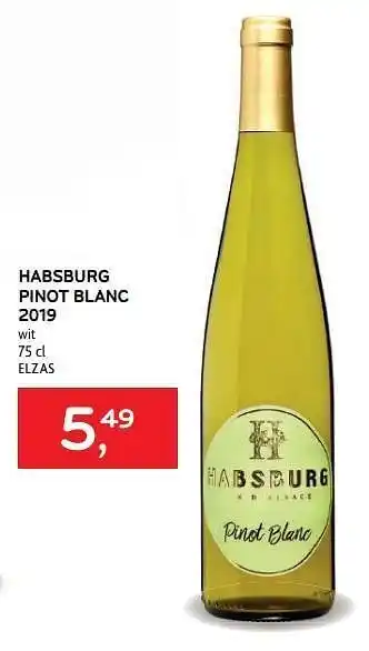 Alvo Habsburg pinot blanc 2019 wit aanbieding