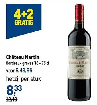 Makro Château martin bordeaux graves aanbieding
