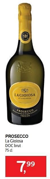 Alvo Prosecco la gioiosa doc brut aanbieding