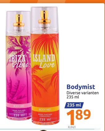 Action Bodymist 235 ml aanbieding