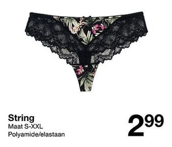 Zeeman String aanbieding
