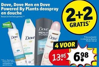Kruidvat Dove deospray beauty finish aanbieding