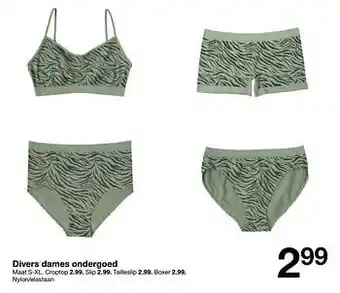 Zeeman Divers dames ondergoed aanbieding