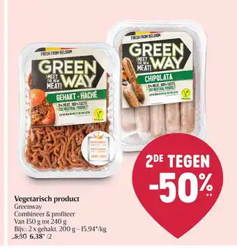 Delhaize Vegetarisch product van 150 G tot 240 G aanbieding