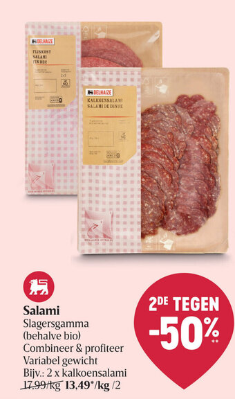 Delhaize Salami aanbieding