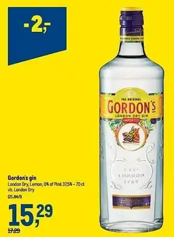 Gordon`s gin london dry