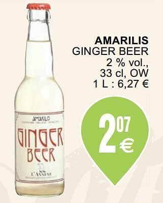 Cora Amarilis ginger beer aanbieding